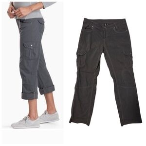 Kuhl Splash Roll-Up Pant Cargo Pockets Adjustable To Capri Women's Size 14 Gray